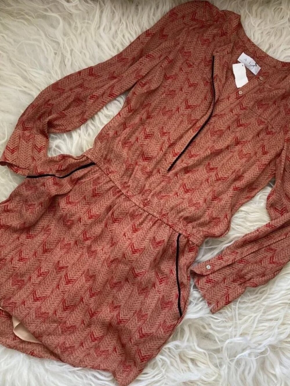 A.L.C. Silk Knee-Length Dress 2163 - Picture 2 of 6